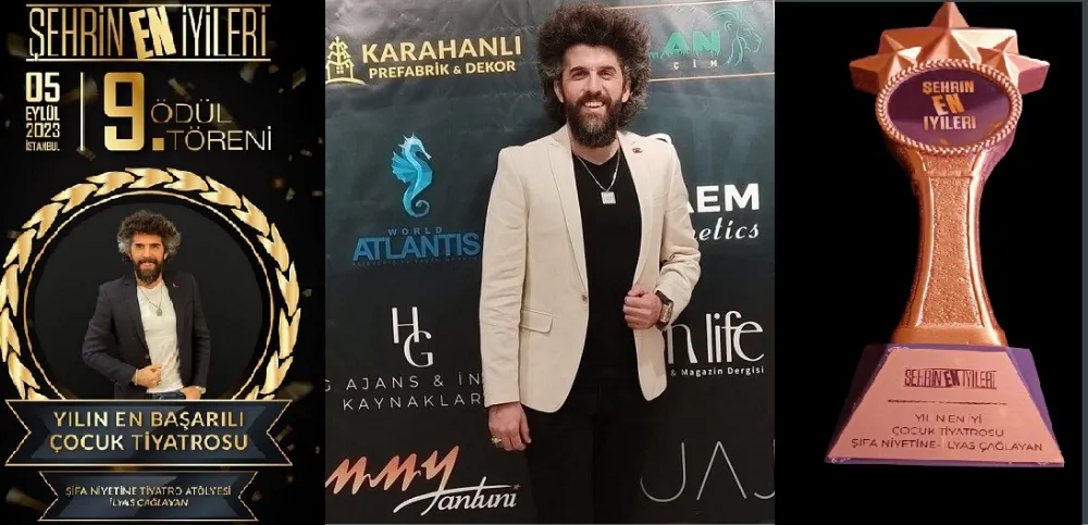 İlyas Çağlayan’a En İyi Tiyatrocu Ödülü…
