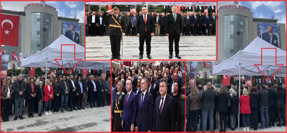 Bayrampaşa’da İlginç Protestolu Cumhuriyet Bayram Töreni… 